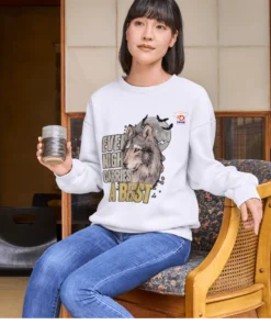 Alternative view of Every Night Carries A Beast Hoodie – Women’s Edition