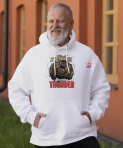 Alternative view of Silent Strength – Roaring Thunder Hoodie — Men’s Edition