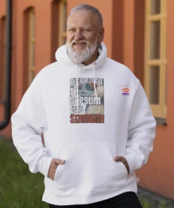 Alternative view of Beneath the Gypsum Lies Strength Hoodie — Men’s Edition