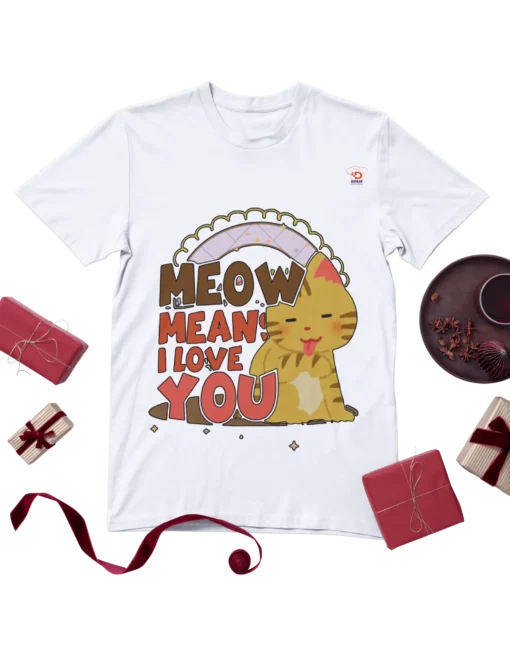Meow Means I Love You Tee – Girls Edition