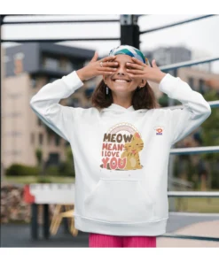 Alternative view of Meow Means I Love You - Hoodi – Girls Edition